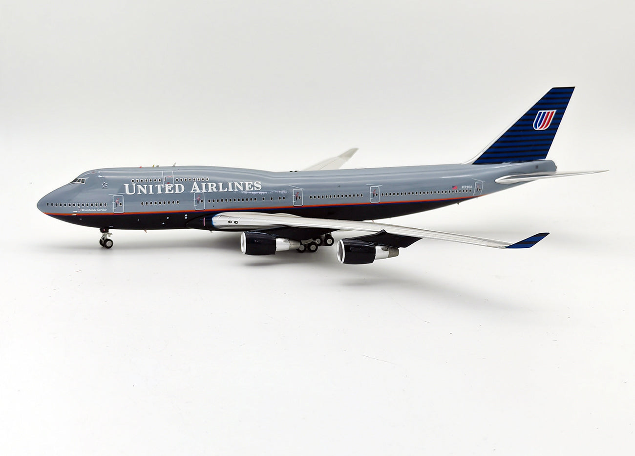 Inflight IF744UA1222 1:200 United Boeing 747-422 -MTS Aviation Models