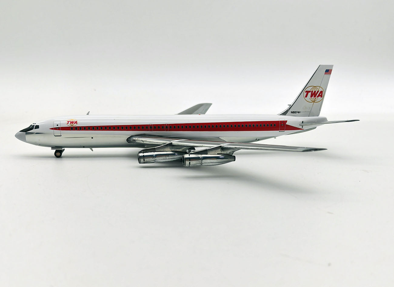 InFlight200 IF701TW0823P TWA 707-131B N86741 Polished - MTS