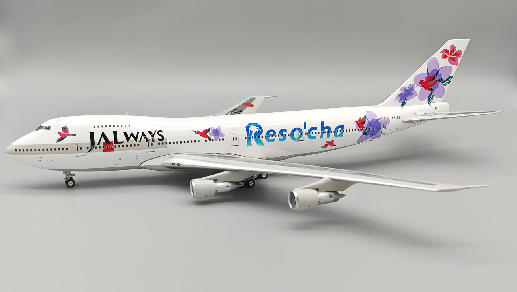 B-Models B-742-RES-8150 1:200 JALways - Reso`cha Boeing 747-246B JA8150