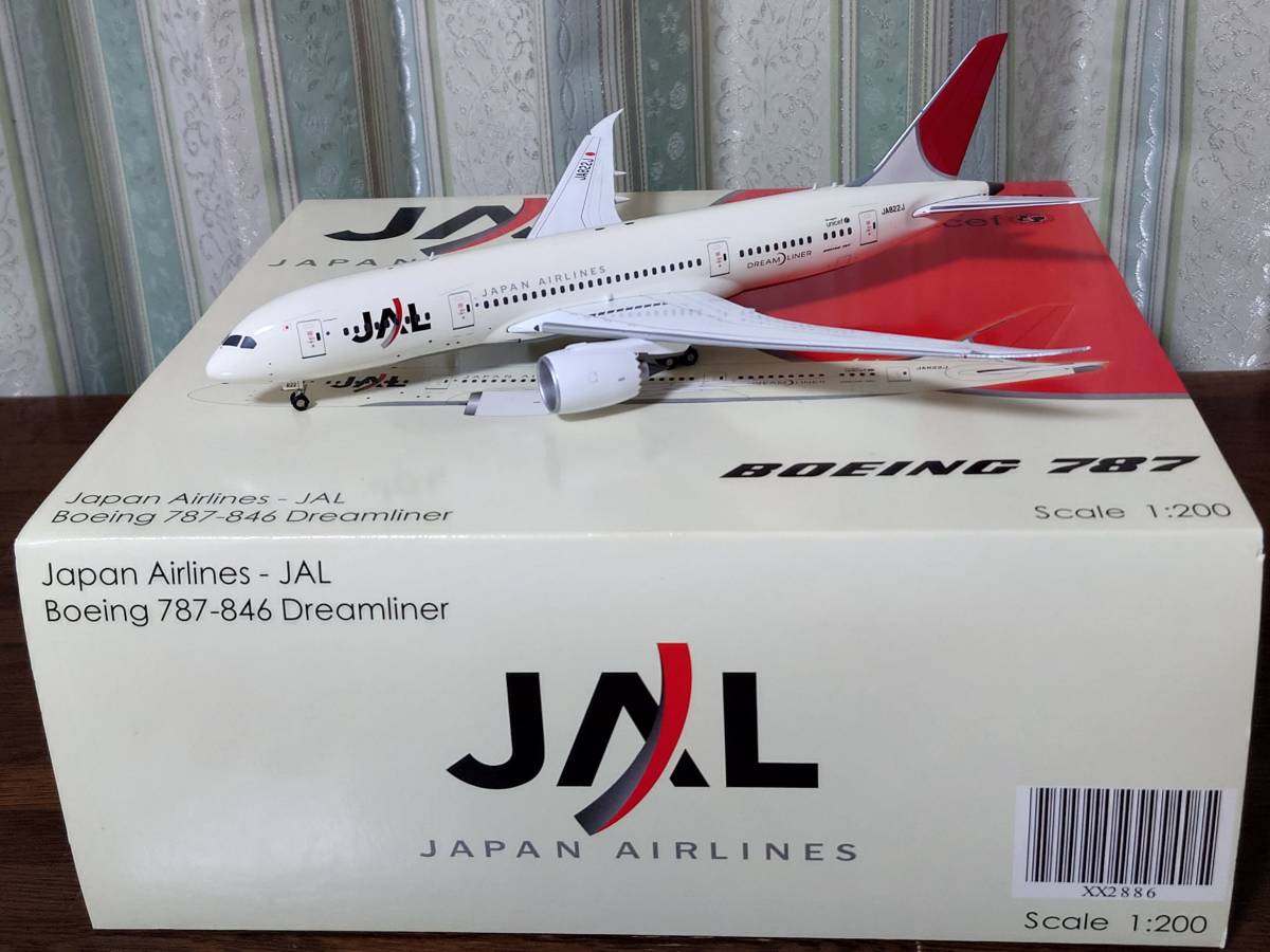 JC Wings XX2886 1:200 JAL Boeing 787-800 JA822J