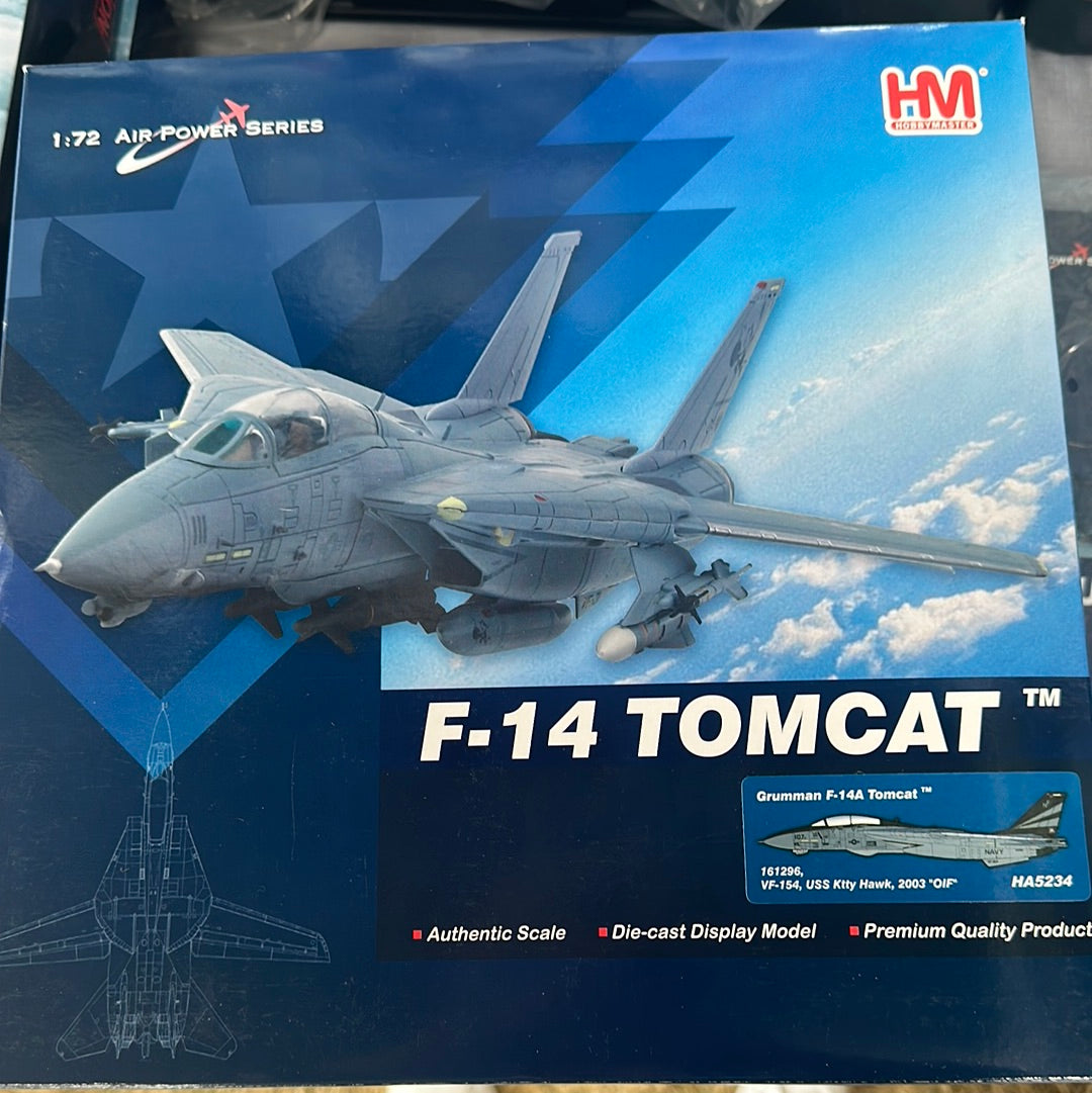 Hobby Master F-14 Tomcat VF-154, USS Ktty Hawk, 2003 “OIF” 1:72 HA5234