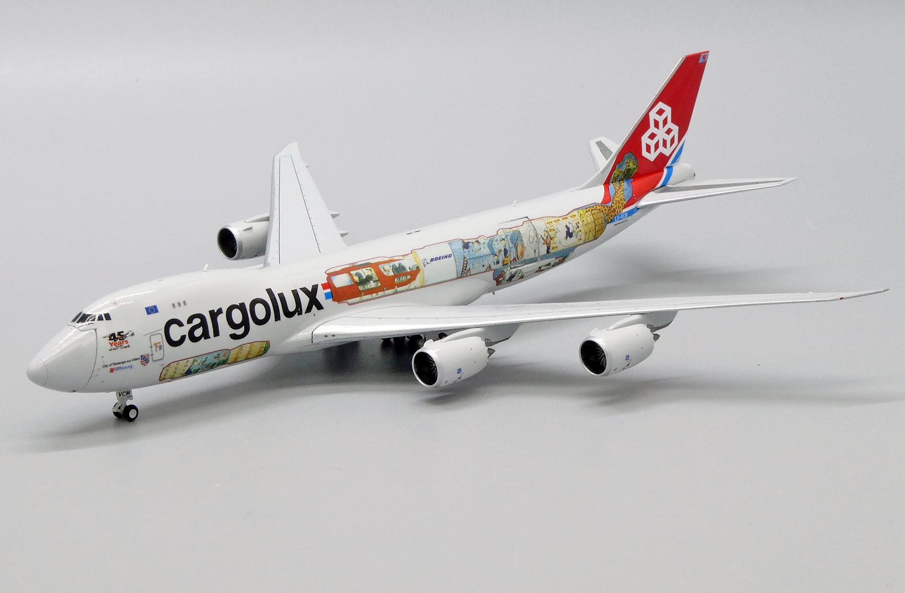 ギフ_包装】ボーイング 747－200F cargolux ダイキャスト 1：500