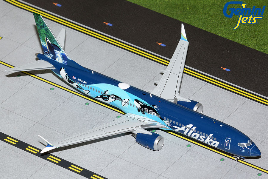 Gemini Jets G2ASA1089 1:200 Alaska Boeing 737 MAX 9 -MTS Aviation