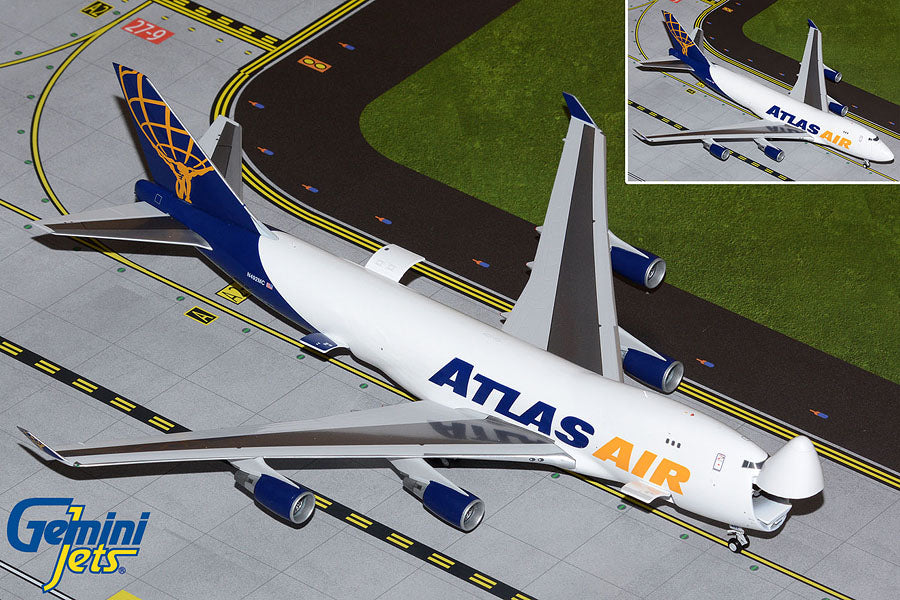 Gemini Jets G2GTI931 1:200 Atlas Air Boeing 747-400ERF (Interactive)