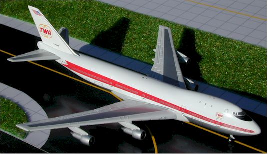 TWA Boeing 747-131 N93103 Gemini Jets 1:400 – Airline Employee Shop