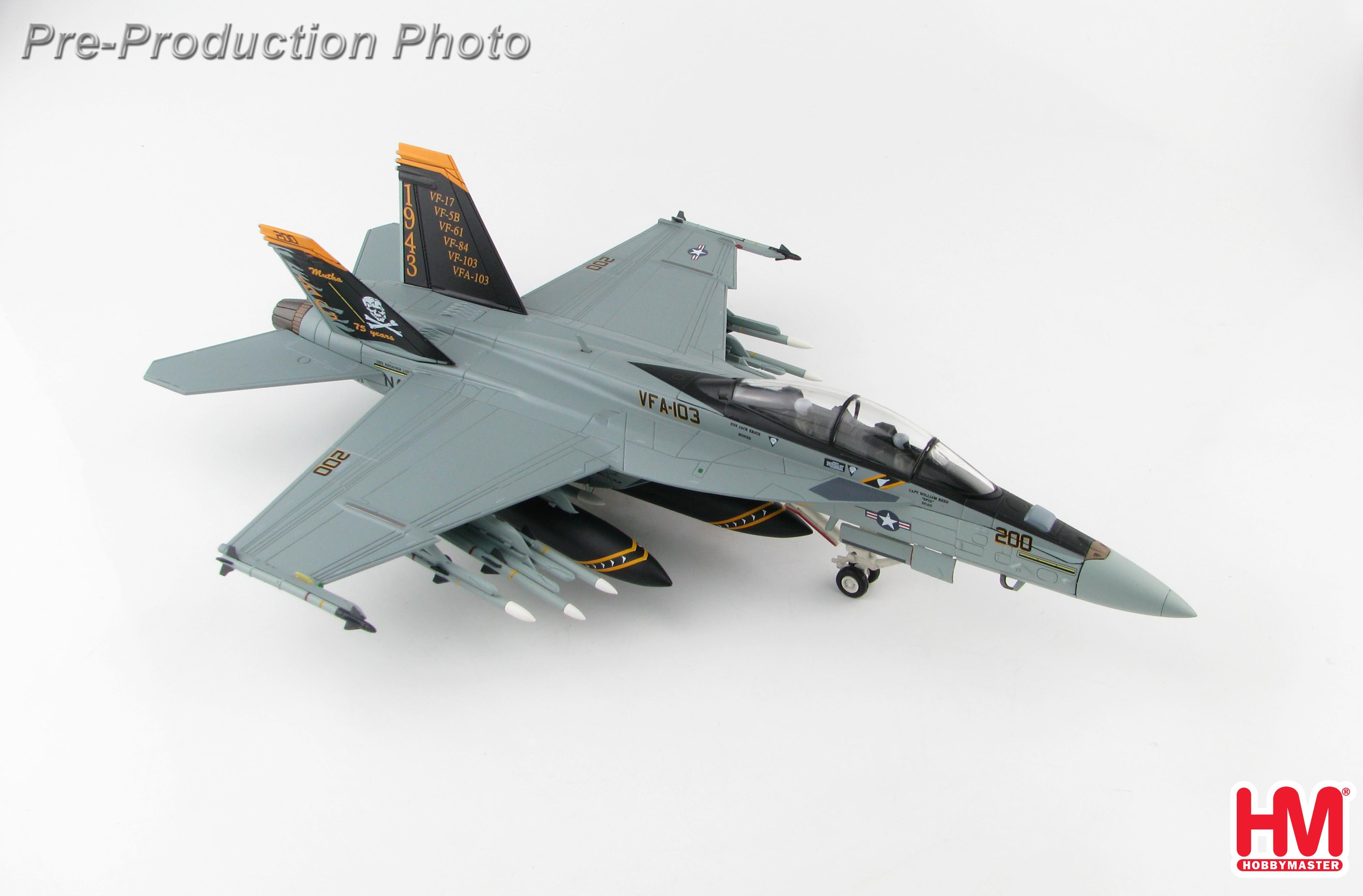 Hobby Master HA5113 1:72 F/A-18F Super Hornet 168493, VFA-103, USS Lincoln  , 2018 