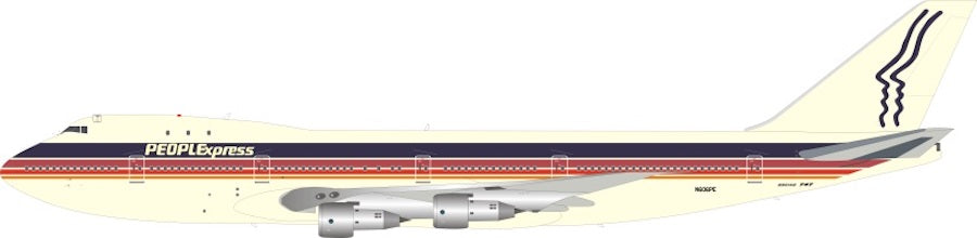 JFox 1:200 Peoples Express Boeing 747-100 JF-747-1-004