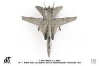 Pre-Order JC Wings JCW-72-F14-017 1:72 F-14A Tomcat ﻿U.S. NAVY VF-41 Black Aces, USS Nimitz, Gulf of Sidra incident, 19 August,1981