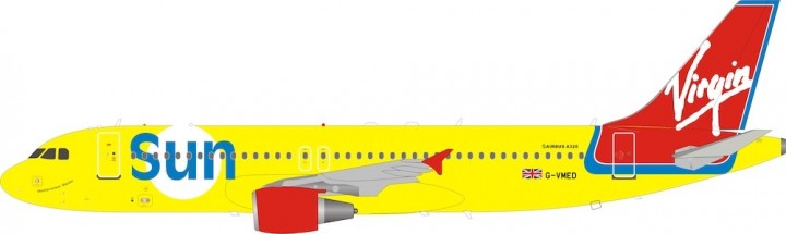 B Models B-320-VSUN-01 1:200 Airbus A320 Virgin Sun G-VMED