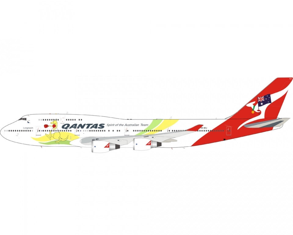 InFlight IF744QFA2016 1:200 Qantas Boeing 747-400 Olympic 2016 Livery VH-OEJ