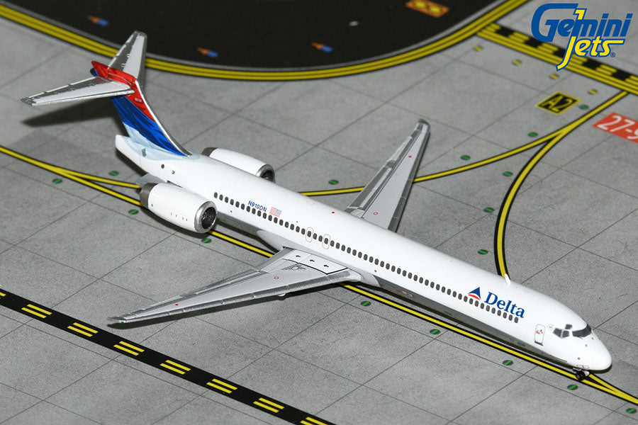 Gemini Jets GJDAL1417 1:400 Delta Air Lines MD-90 N910DN (Colors in Motion livery)