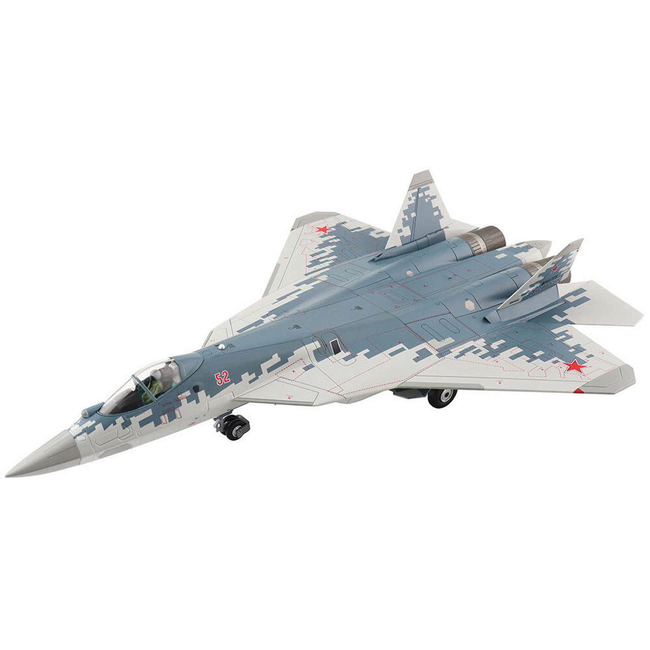 Hobby Master HA6804 1:72 Su-57 Stealth Fighter Red 52, Russian Air Force