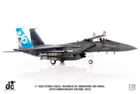 Pre-Order JC Wings JCW-72-F15-031 1:72 F-15SG Strike Eagle Republic of Singapore Air Force, 55th Anniversary Edition, 2023