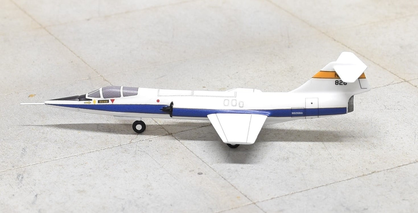 Sky Classics 1:200 SCF10403 Lockheed F-104G Starfighter NASA N826NA  White Blue Stripe White Bottom No Tanks