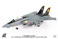 JC Wings JCW-144-F14-006 1:144 F-14D Tomcat U.S. NAVY, VF-31 Tomcatters, The Last Flight, 2006