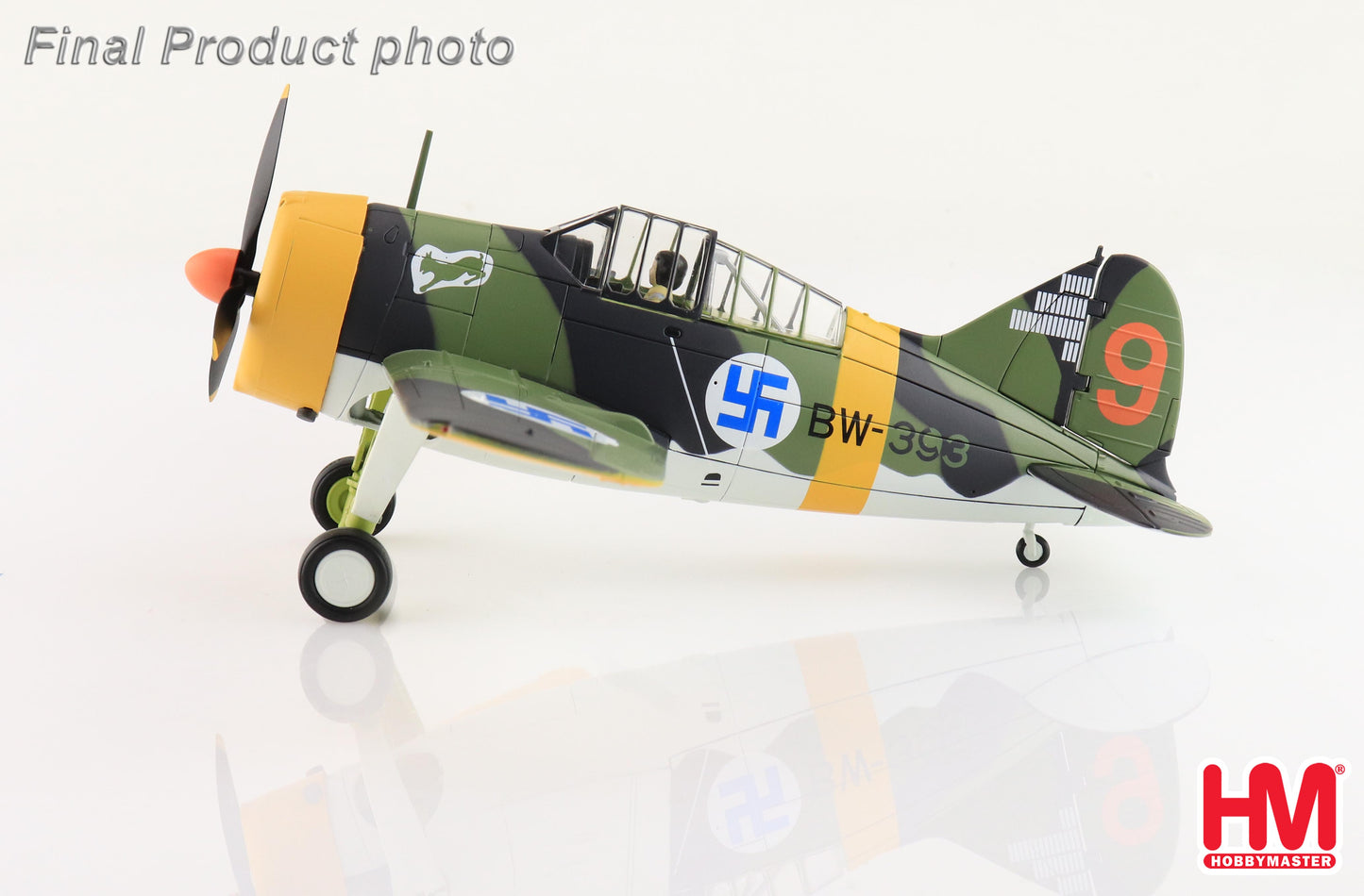 Hobby Master HA7013 1:48 Brewster Bu alo BW393, 3/LeLv 24, flown by 1st Lt Hans Wind, Finnish Air Force, March 1944