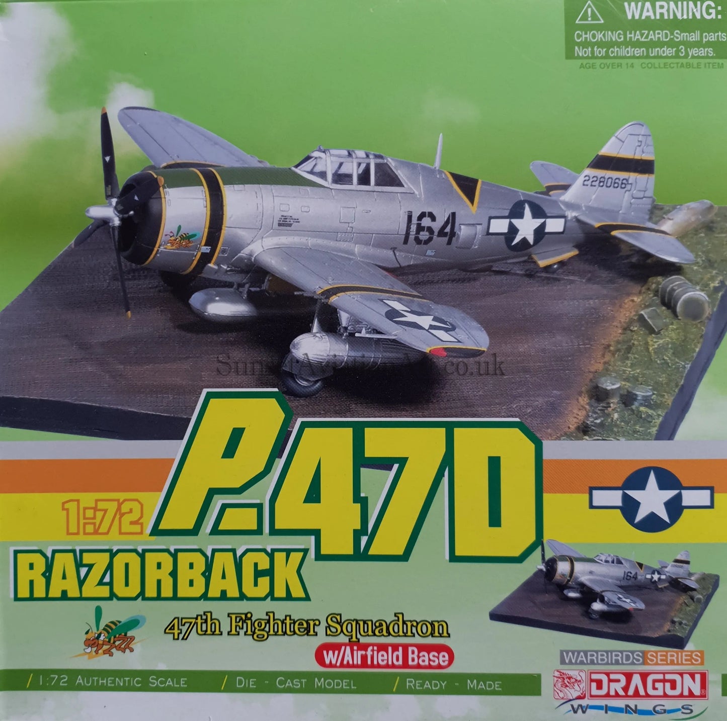 Dragon Wings 50304 1:72 P-47D Thunderbolt 47th Fighter Squadron w/ Display Base