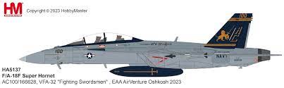 Hobby Master HA5137 1:72 F/A-18F Super Hornet VFA-32 “Fighting Swordsmen”, EAA AirVenture, Oshkosh 2023