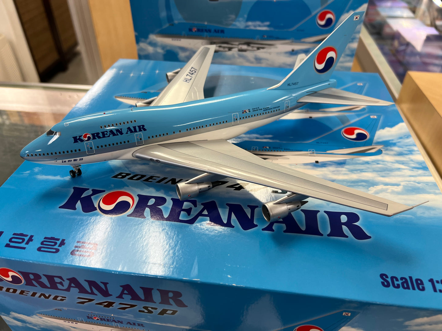 JC Wings XX2838 1:200 Korean Air Boeing 747SP HL7457 World Cup Korea