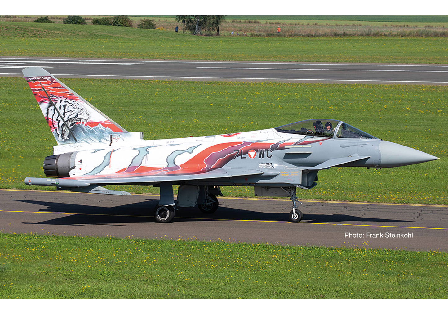 Pre-Order Herpa Wings 573436 1:200 Austrian Air Force Eurofighter Typhoon - Überwachungsgeschwader, Zeltweg "Austrian Tigers"