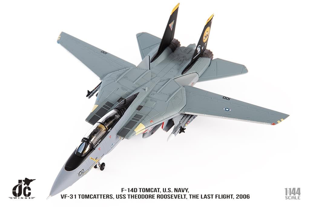 Pre-Order JC Wings JCW-144-F14-006 1:144 F-14D Tomcat U.S. NAVY, VF-31  Tomcatters, The Last Flight, 2006