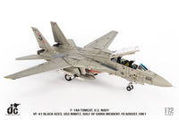 Pre-Order JC Wings JCW-72-F14-017 1:72 F-14A Tomcat ﻿U.S. NAVY VF-41 Black Aces, USS Nimitz, Gulf of Sidra incident, 19 August,1981