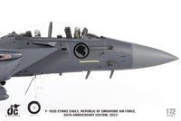 Pre-Order JC Wings JCW-72-F15-031 1:72 F-15SG Strike Eagle Republic of Singapore Air Force, 55th Anniversary Edition, 2023