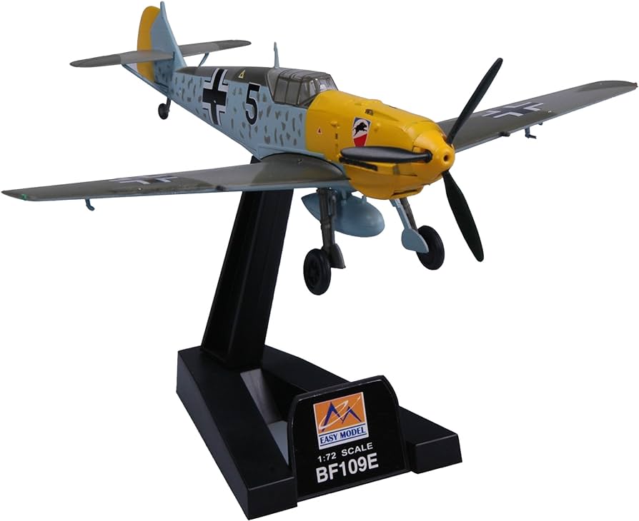 Easy Models 37284 1:72 Messerschmitt Bf 109E Luftwaffe 1./JG 52, Black 5