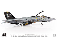 JC Wings JCW-72-F14-016 1:72 F-14B Tomcat, U.S. Navy, VF-103, Jolly Rogers, USS John F. Kennedy, Final Tomcat Cruise, 2004