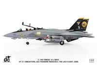 JC Wings JCW-144-F14-006 1:144 F-14D Tomcat U.S. NAVY, VF-31 Tomcatters, The Last Flight, 2006