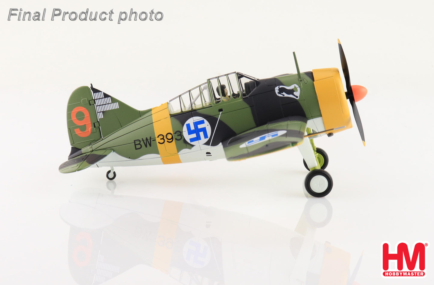 Hobby Master HA7013 1:48 Brewster Bu alo BW393, 3/LeLv 24, flown by 1st Lt Hans Wind, Finnish Air Force, March 1944