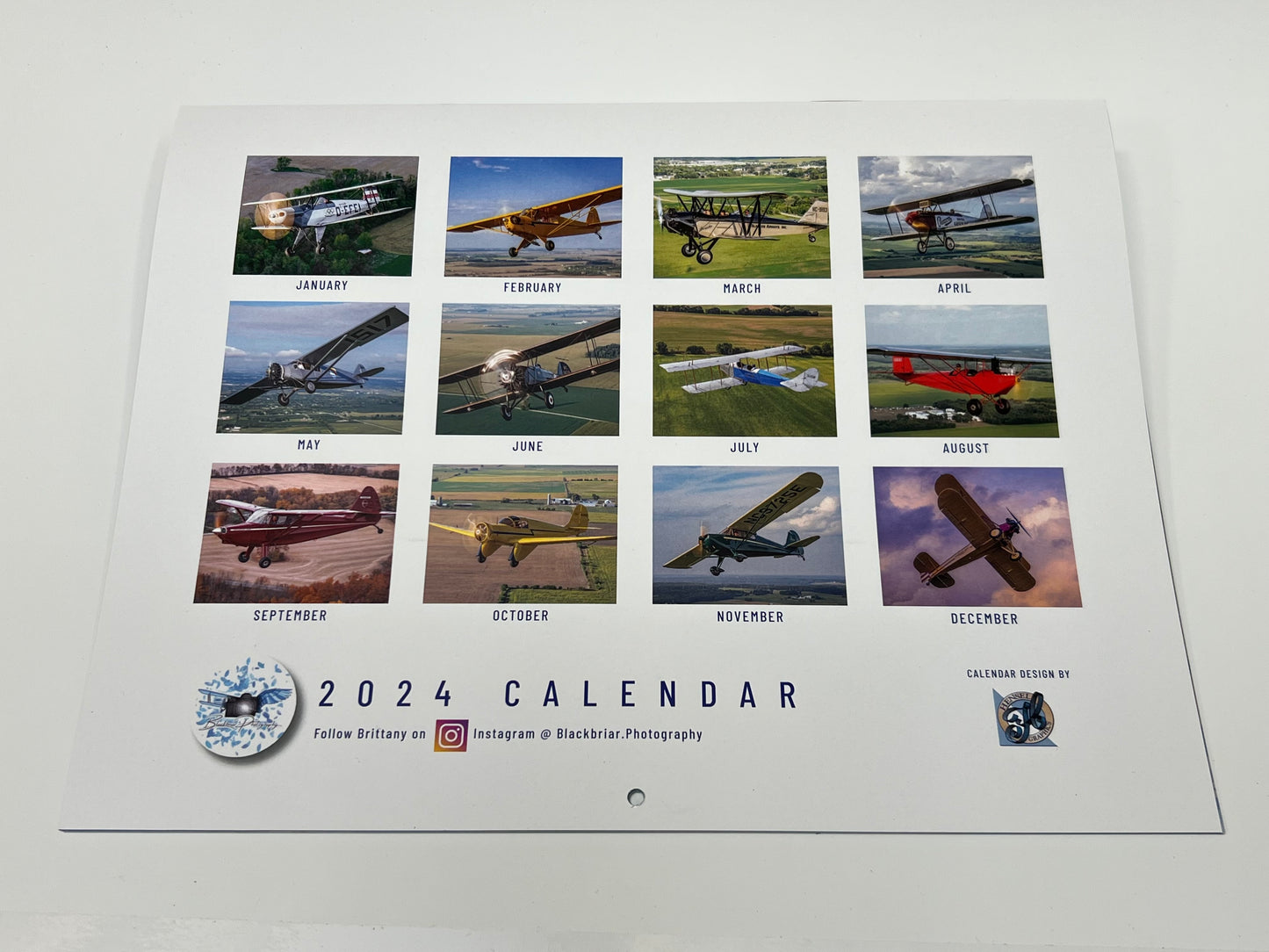 2024 Vintage Aircraft Calendar by Brittany Elise