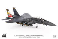 Pre-Order JC Wings JCW-72-F15-026 1:72 F-15SG Strike Eagle Republic of Singapore Air Force, 149th Fighter Squadron "Shikra" 2020