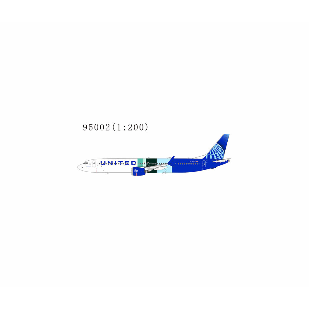 NG Models 95002 1:200 Boeing 737 MAX10 United N27602 "The Future is SAF"