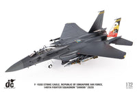 Pre-Order JC Wings JCW-72-F15-026 1:72 F-15SG Strike Eagle Republic of Singapore Air Force, 149th Fighter Squadron "Shikra" 2020