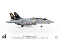 JC Wings JCW-144-F14-006 1:144 F-14D Tomcat U.S. NAVY, VF-31 Tomcatters, The Last Flight, 2006