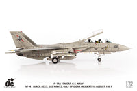 Pre-Order JC Wings JCW-72-F14-017 1:72 F-14A Tomcat ﻿U.S. NAVY VF-41 Black Aces, USS Nimitz, Gulf of Sidra incident, 19 August,1981