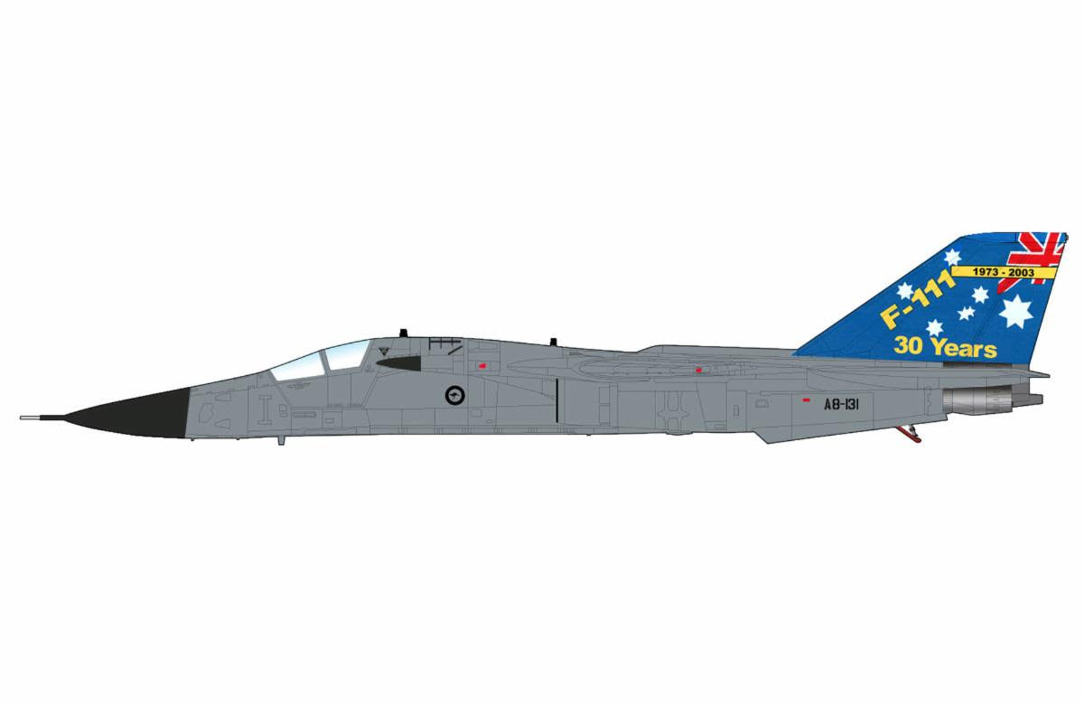 Pre-Order Hobby Master HA3033 1:72 F-111C Pig A8-131, RAAF "1973-2003" (with 4 x AGM-142)