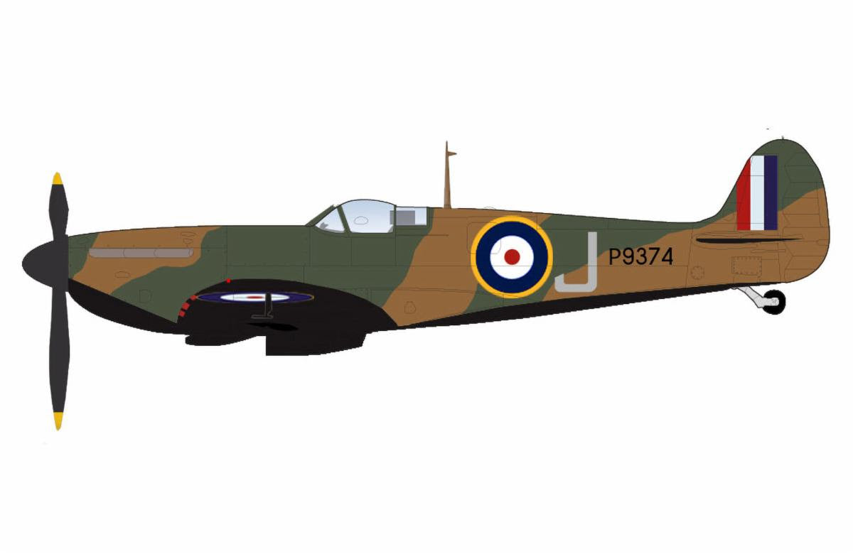 Pre-Order Hobby Master HA7817 1:48 Spitfire MK.1a "Dunkirk" J/P9374, RAF