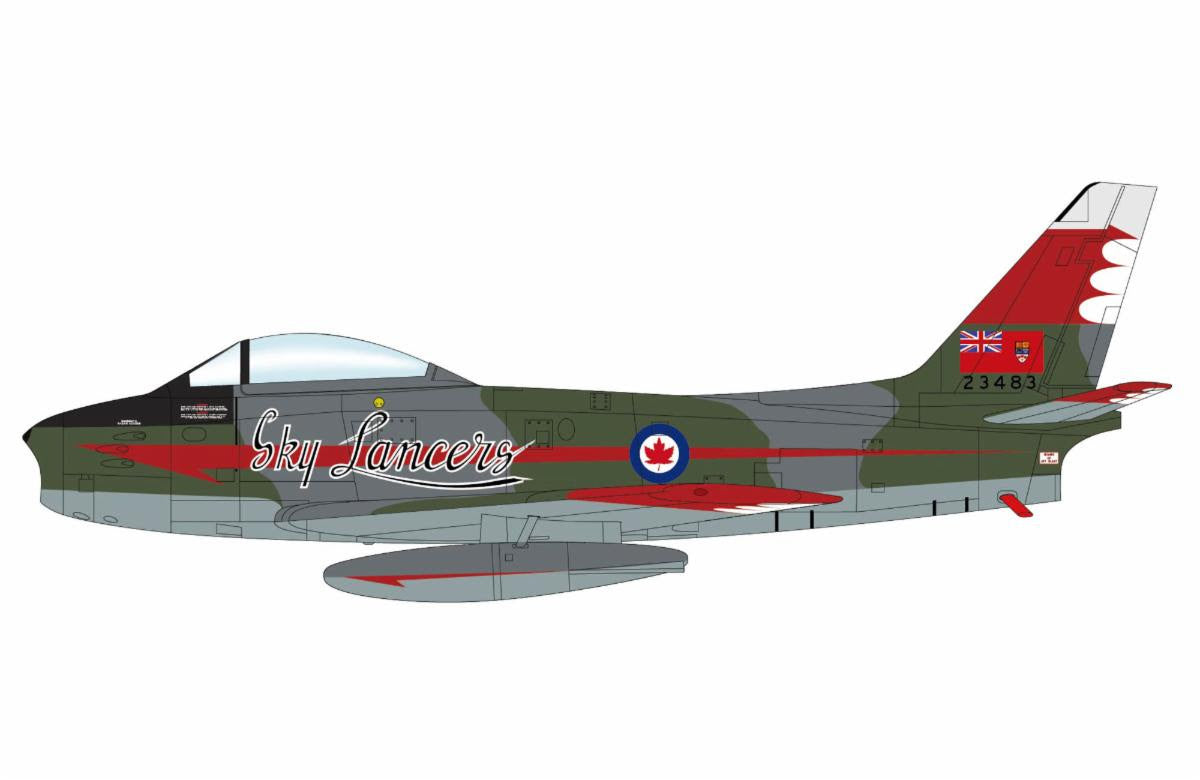 Pre-Order Hobby Master HA4325 1:72 Sabre Mk.5 "Sky Lancers" 23483, RCAF, 1956