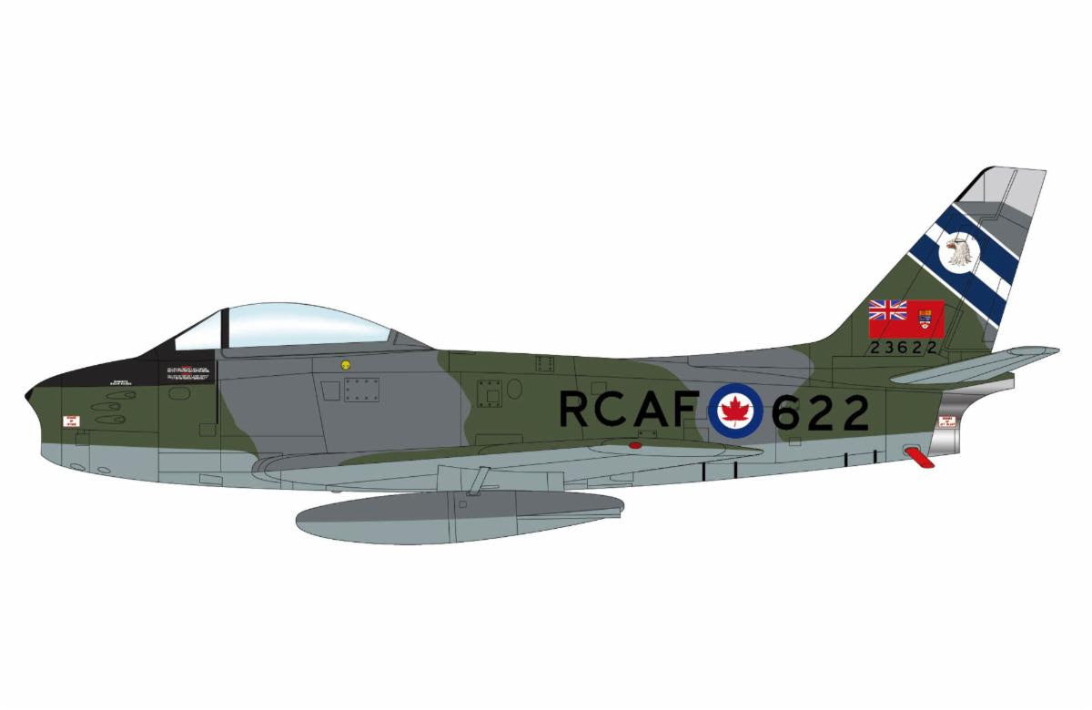 Pre-Order Hobby Master HA4326 1:72 Sabre Mk. 6 23622, 430 Squadron, RCAF, 1950s