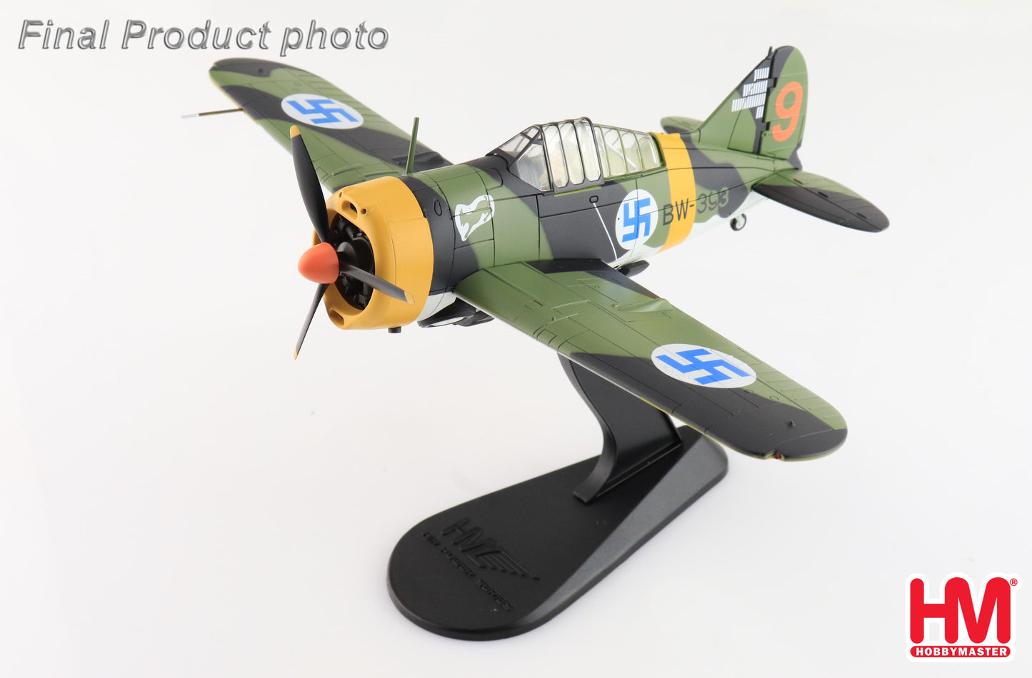 Hobby Master HA7013 1:48 Brewster Bu alo BW393, 3/LeLv 24, flown by 1st Lt Hans Wind, Finnish Air Force, March 1944