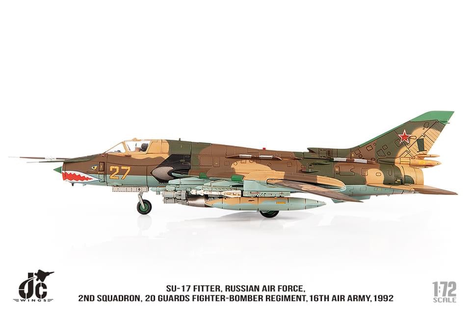 Pre-Order JC Wings JCW-72-SU20-003 1:72 SU-17 Fitter Russian Air Force, 20 Guards Fighter-Bomber Regiment, 16th Air Army, 1992