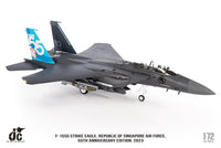 Pre-Order JC Wings JCW-72-F15-031 1:72 F-15SG Strike Eagle Republic of Singapore Air Force, 55th Anniversary Edition, 2023