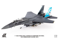 Pre-Order JC Wings JCW-72-F15-031 1:72 F-15SG Strike Eagle Republic of Singapore Air Force, 55th Anniversary Edition, 2023