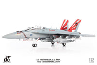 JC Wings JCW-72-F18-017 1:72 EA-18G Growler U.S. NAVY, VAQ-132 Scorpions, 2021