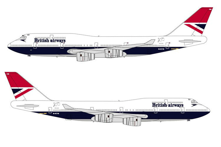 InFlight BA 100-747-BA-NEGUS 1:200 British Airways Boeing 747-400 G-CIVB