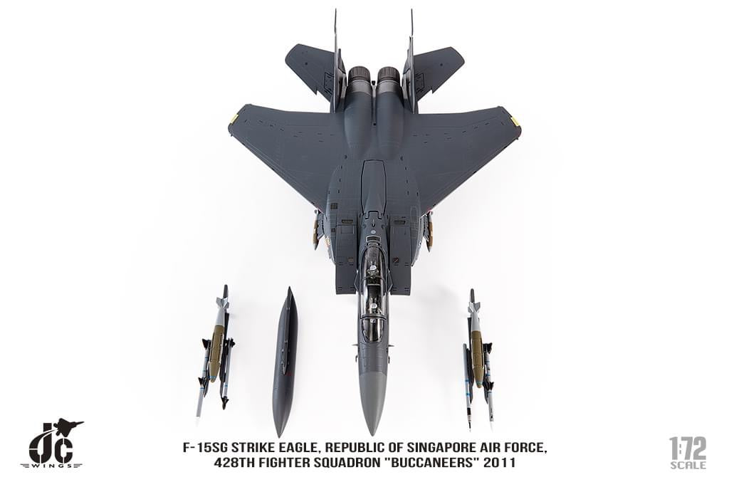 Pre-Order JC Wings JCW-72-F15-025 1:72 F-15SG Strike Eagle Republic of Singapore Air Force, 428th Fighter Squadron "Buccaneers" 2011