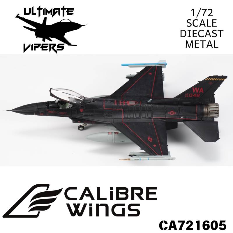 Calibre Wings CA721605 1:72 F-16C Fighting Falcon, USAF Wraith, Nellis AFB, Nevada 2019