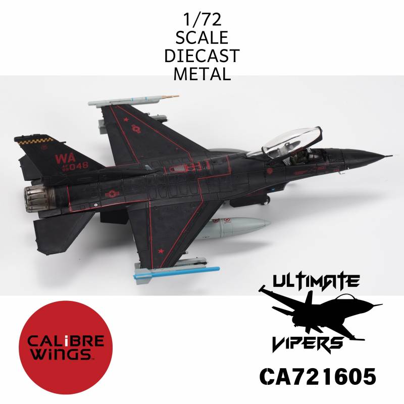 Calibre Wings CA721605 1:72 F-16C Fighting Falcon, USAF Wraith, Nellis AFB, Nevada 2019